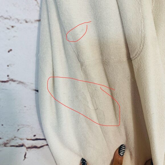 Cloth & Stone Cream Lounge Joggers Medium Super Soft Drawstring Cozy Pants - Picture 5 of 11